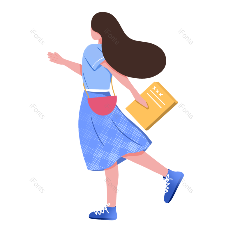 高考图片,学习元素,人物PNG,女孩免抠素材